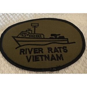 USN Navy RIVER RATS Vietnam 3.5" Patch